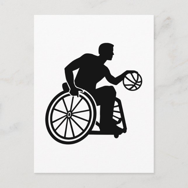 Wheelchair basketball postcard (Front)