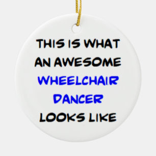 wheelchair dancer, awesome ceramic tree decoration