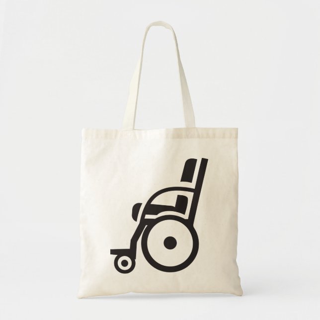 Wheelchair Icon Tote Bag (Front)