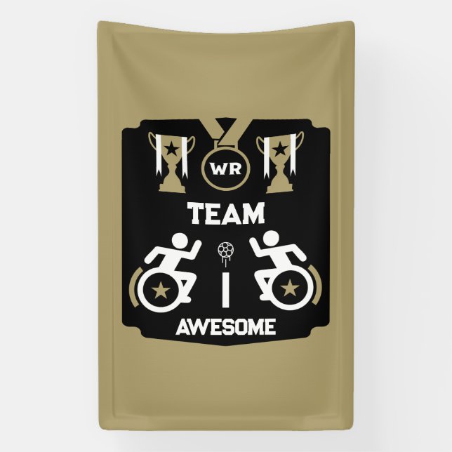 Wheelchair Murderball Sportswear Banner (Vertical)