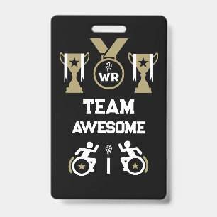 Wheelchair Murderball Sportswear ID Badge