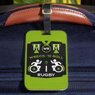 Wheelchair Murderball Sportswear Luggage Tag