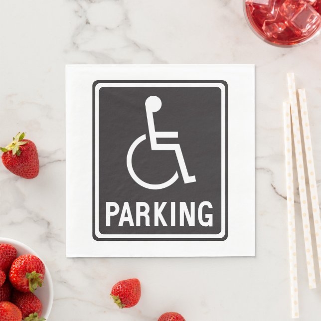 Wheelchair Parking Symbol Napkin (Creator Uploaded)