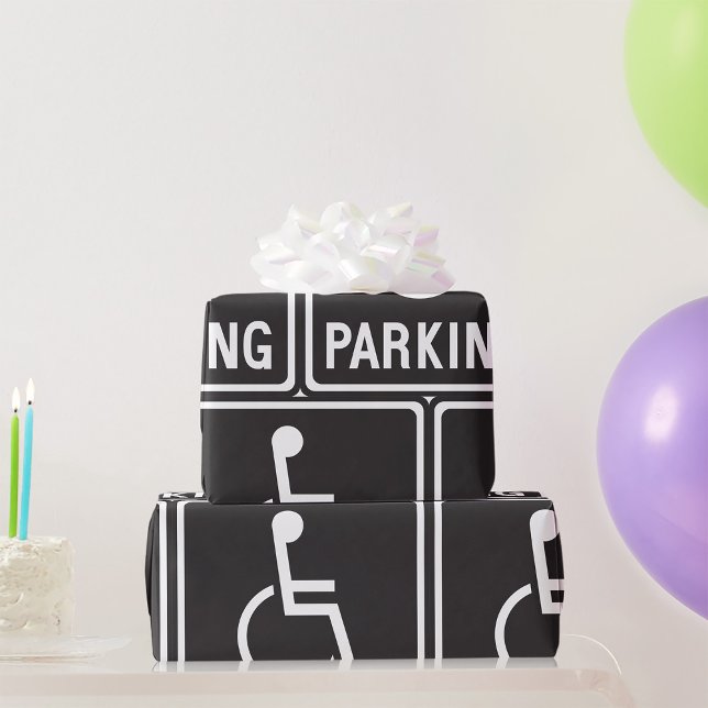 Wheelchair Parking Symbol Wrapping Paper (Creator Uploaded)