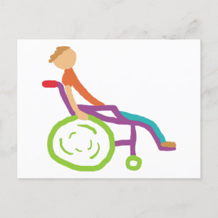 Wheelchair Postcard