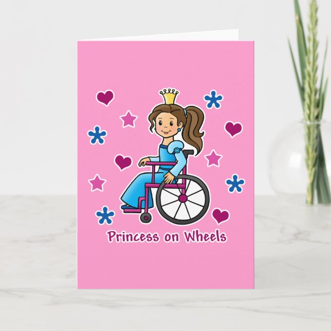 Wheelchair Princess Card (Front)