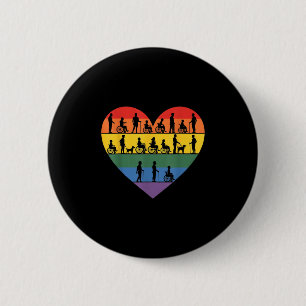 Wheelchair, Quadriplegic, Paraplegic, Disability,  6 Cm Round Badge