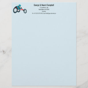 Wheelchair Racing Custom Letterhead
