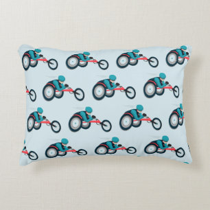 Wheelchair Racing Decorative Cushion