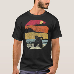 Wheelchair Racing Design Retro Style T-Shirt