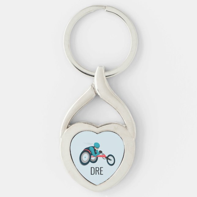 Wheelchair Racing Key Ring (Front)