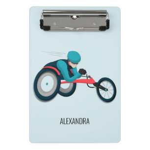 Wheelchair Racing Mini Clipboard