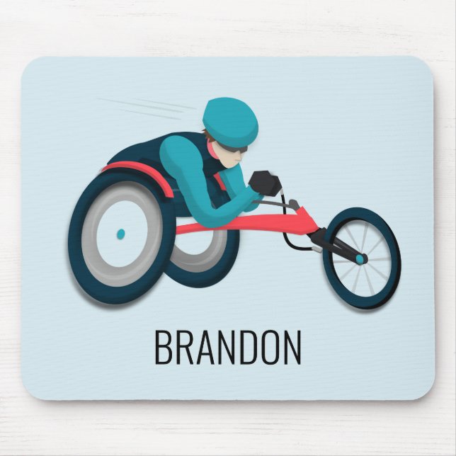 Wheelchair Racing Mouse Pad (Front)