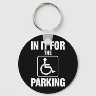 Wheelchair User Parking Rolling Chair Key Ring
