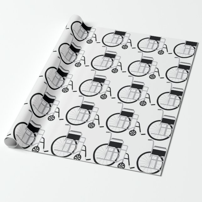 Wheelchair Wrapping Paper (Unrolled)