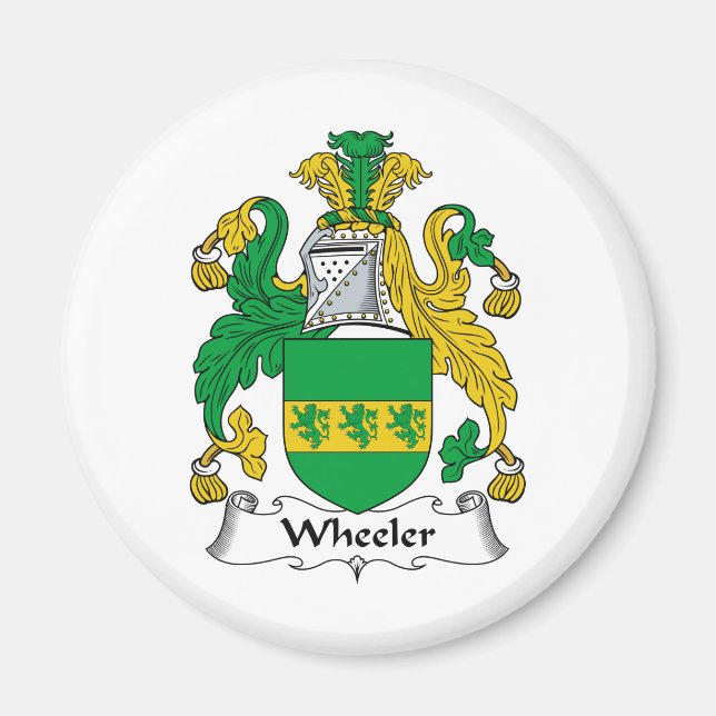 Wheeler Family Crest Magnet (Front)