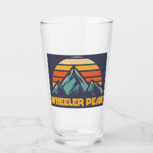 Wheeler Peak New Mexico Retro Turquoise Glass