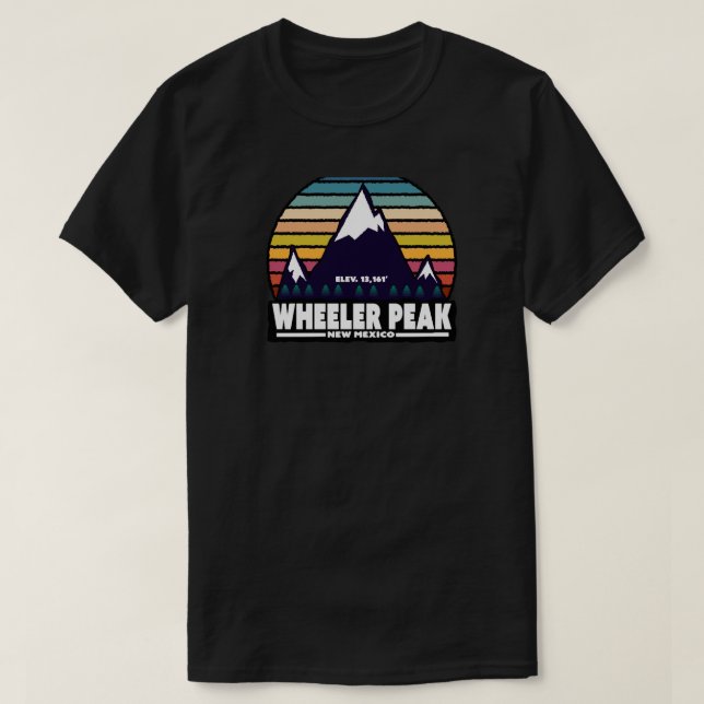 Wheeler Peak New Mexico T-Shirt (Design Front)