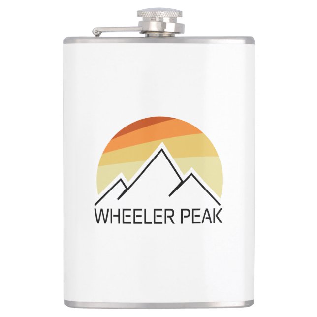 Wheeler Peak Retro Hip Flask (Front)