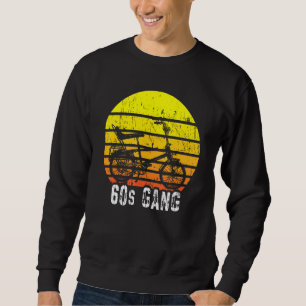 Wheelie Bike High-Riser 60s Biker Gang Hipster Vin Sweatshirt