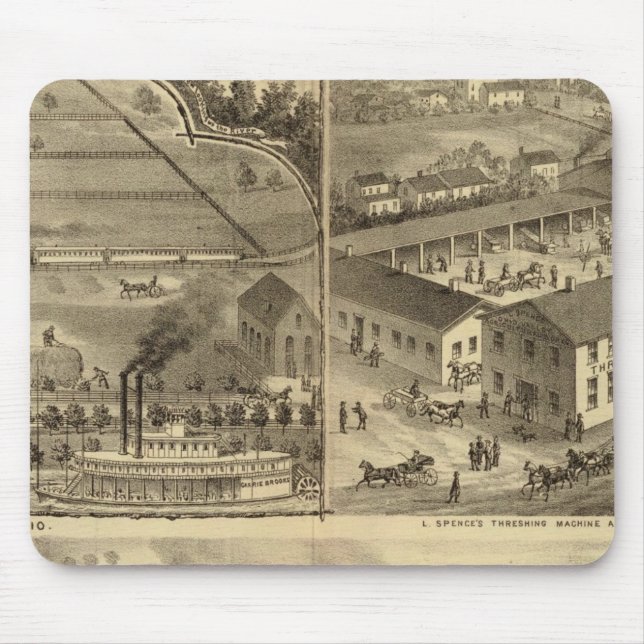 Wheeling Iron Works Wheeling Iron and Nail Company Mouse Pad (Front)