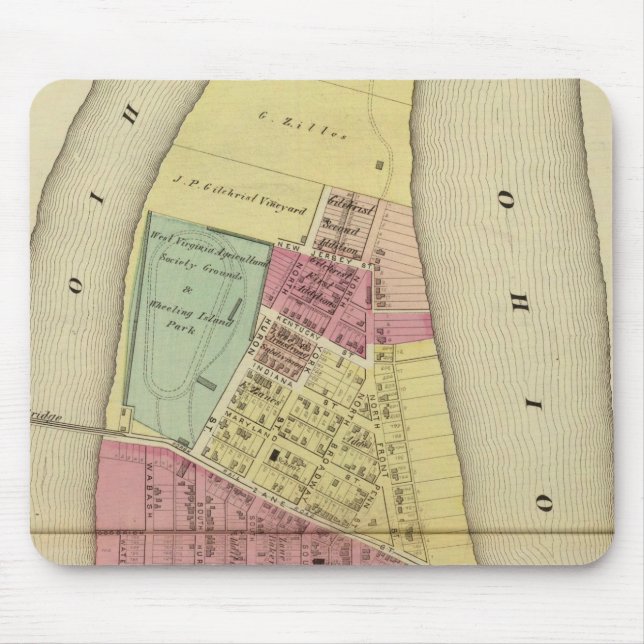 Wheeling Island Mouse Pad (Front)