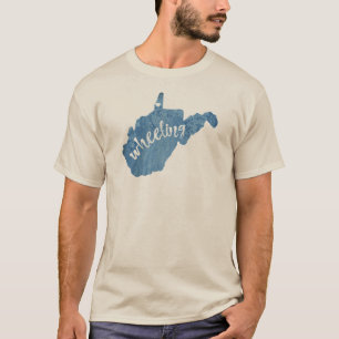Wheeling West Virginia Wood Grain T-Shirt