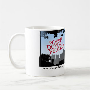 Wheels Down Politics coffee mug