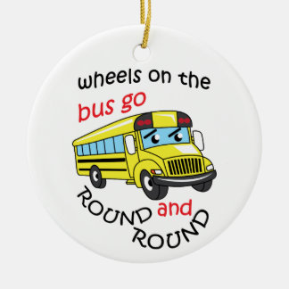 Wheels On the Bus Ceramic Tree Decoration