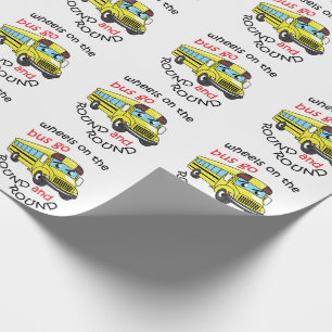 Wheels On the Bus Wrapping Paper