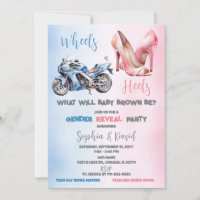 Wheels or Heels Gender Reveal Party
