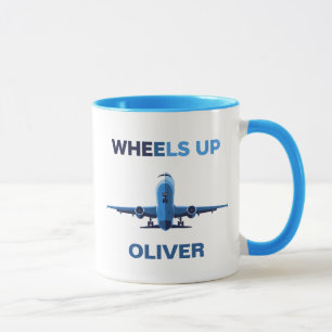 Wheels Up Aviation Takeoff Minimalist Mug