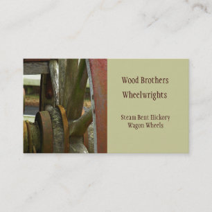 Wheelwright Wagon Wheel Business Card Template