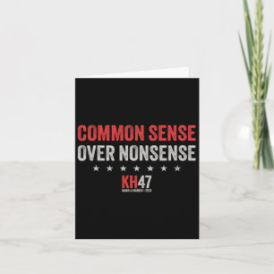 Wheimer 2024 Common Sense Over Nonsense  Card