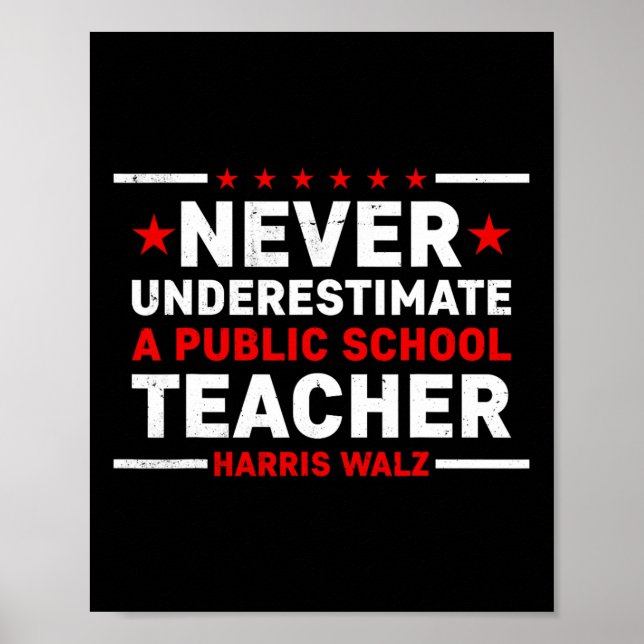 Wheimer 2024 Never Underestimate A Public School T Poster (Front)