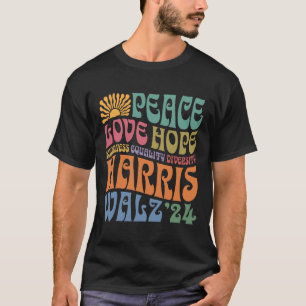 Wheimer 2024 Peace Love Hope Kindness Equality Div T-Shirt