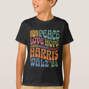 Wheimer 2024 Peace Love Hope Kindness Equality Div T-Shirt