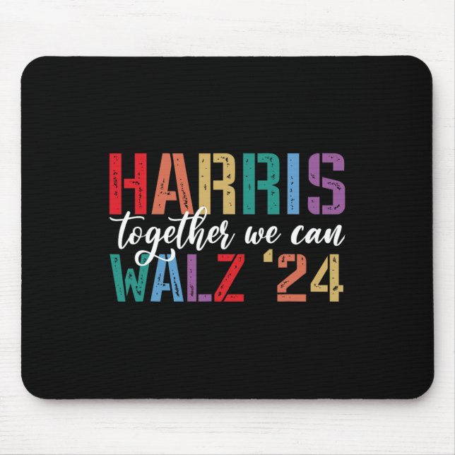 Wheimer 2024 Together We Can Retro Patriotic Men W Mouse Pad (Front)
