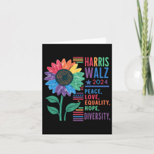 Wheimer Peace Love Equality Hope Diversity Kamala  Card