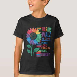 Wheimer Peace Love Equality Hope Diversity Kamala  T-Shirt