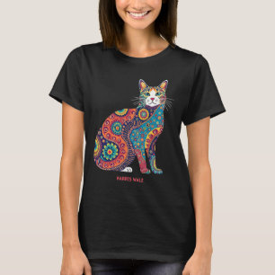 Wheimer Psychedelic Cat Mandala T-Shirt