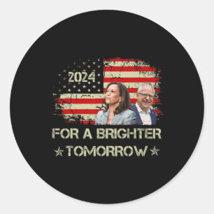 Wheimer Waltz 2024 For A Brighter Tomorrow America Classic Round Sticker