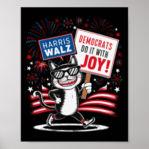 Wheimer Waltz Democrats Do It With Joy Election Cu Poster