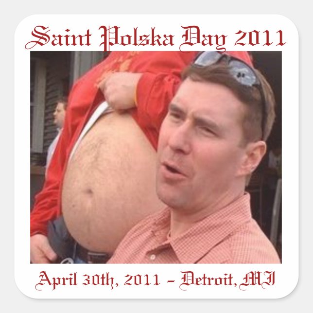 WHEM2 Saint Polska Day Square Sticker (Front)