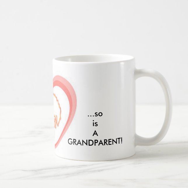 When a child is born so is a grandparent! coffee mug (Right)