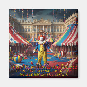 When A Clown Moves Into A Palace... Magnet