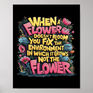 When A Flower Doesn't Bloom Special Education Teac Poster