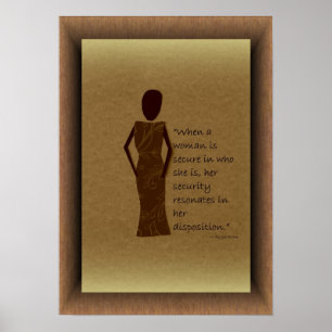 When A Woman Is Secure Poster