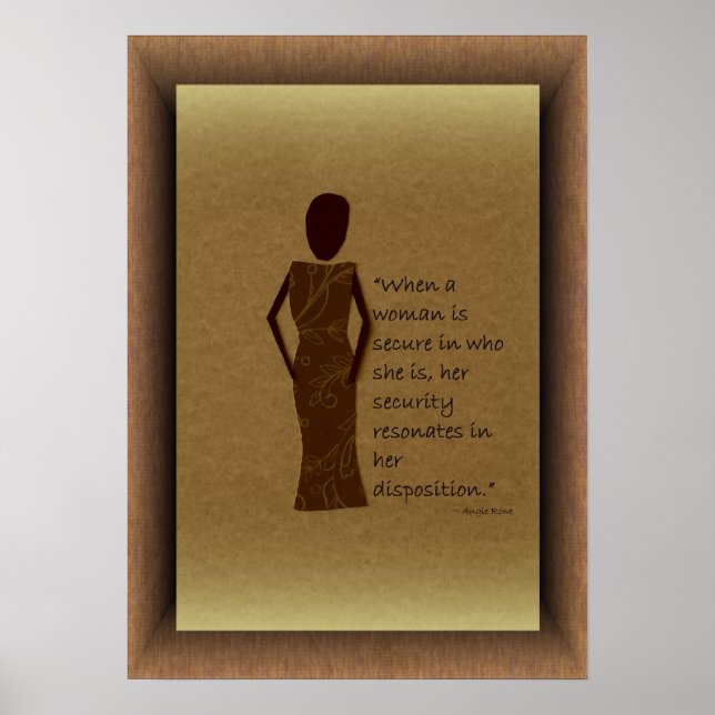 When A Woman Is Secure Poster (Front)