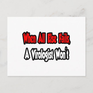 When All Else Fails, A Virologist Won't Postcard